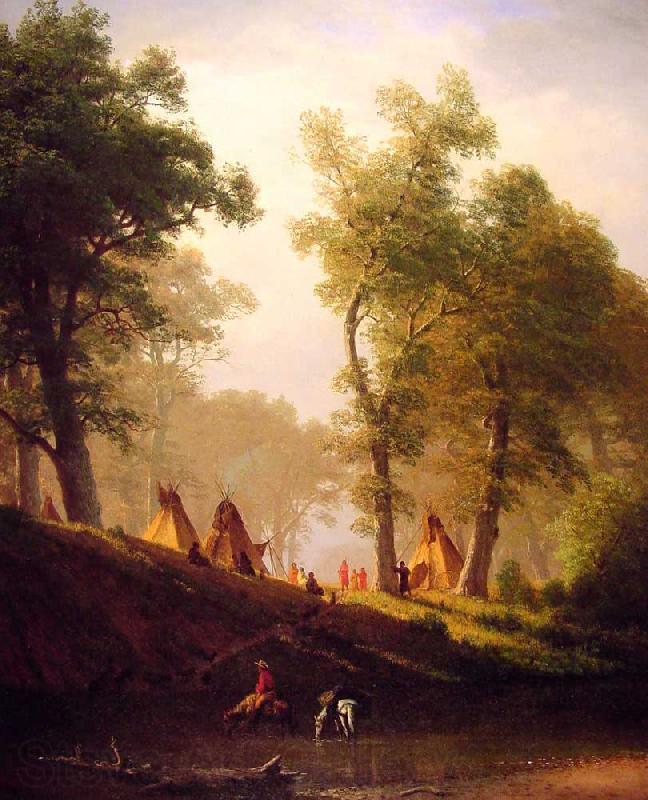Albert Bierstadt The Wolf River France oil painting art